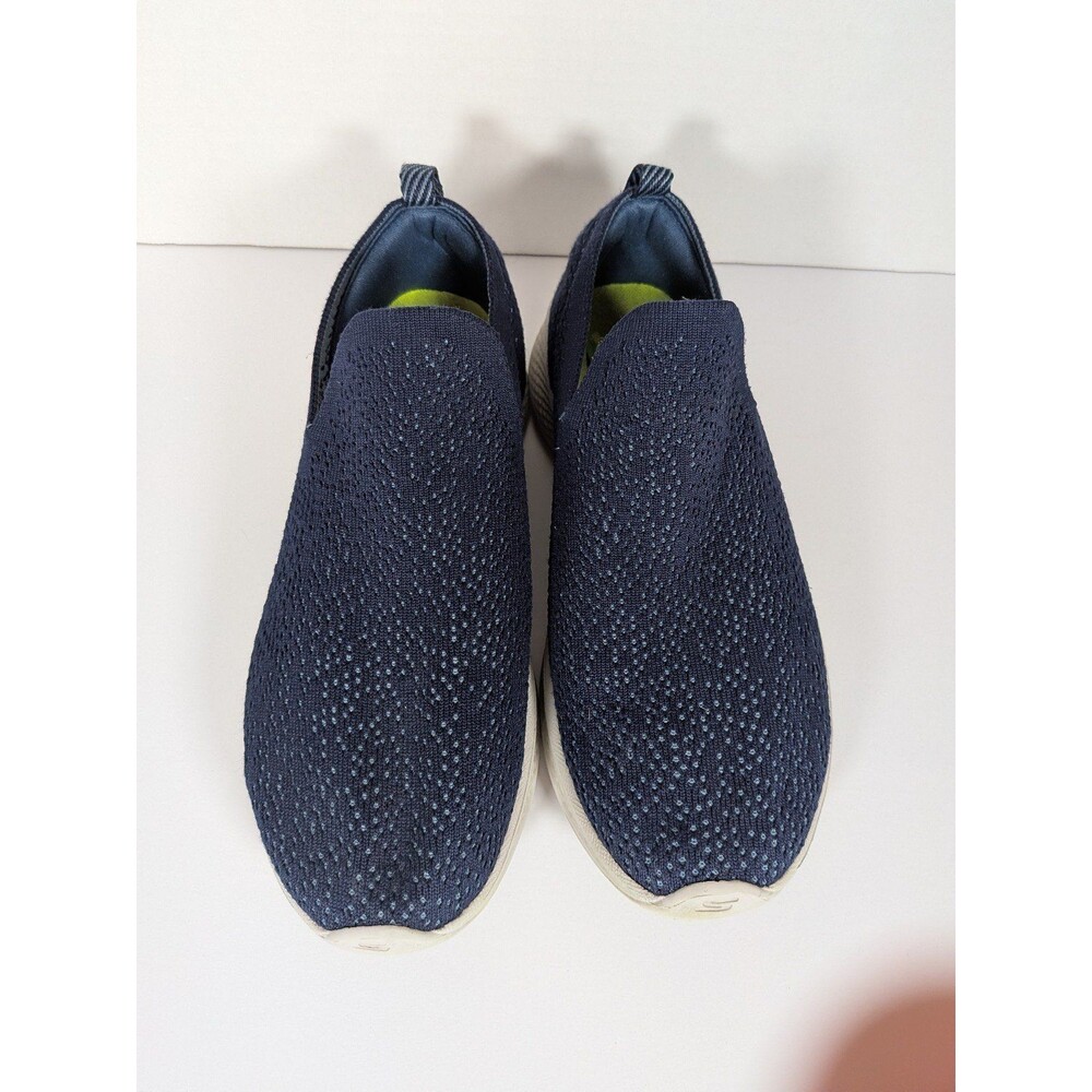 Women's Blue Slip-On Fashion Skechers GO WALK Slip-On Walking Shoes 8.5